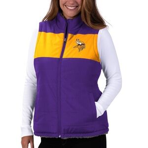 NEW Women's Purple/Gray Minnesota Vikings Reversible Sz 3XL